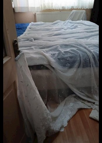 çok kaliteli perde eni 3 metre. boyu 2 metre. pileli perde - Görsel 3