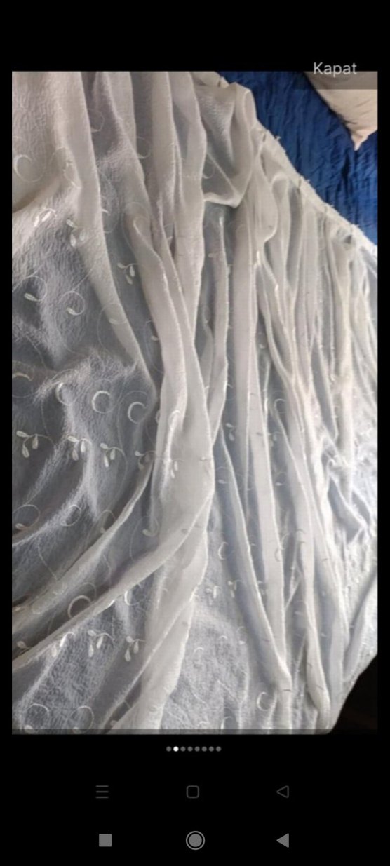 çok kaliteli perde eni 3 metre. boyu 2 metre. pileli perde - Görsel 2