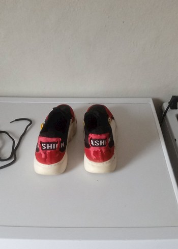 Renkli Kadın Spor Ayakkabı Velcro Detaylı - Görsel 5