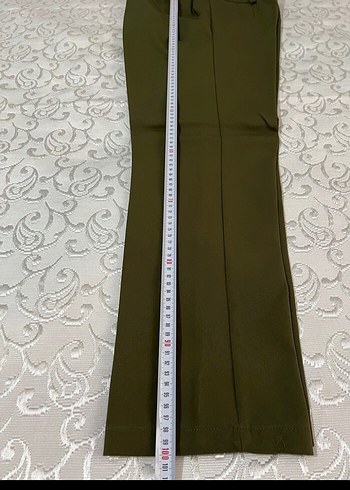 Kadın Haki Kumaş Pantolon