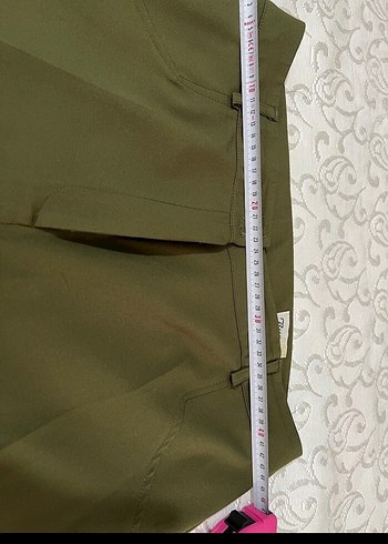 48 Beden Kadın Haki Kumaş Pantolon