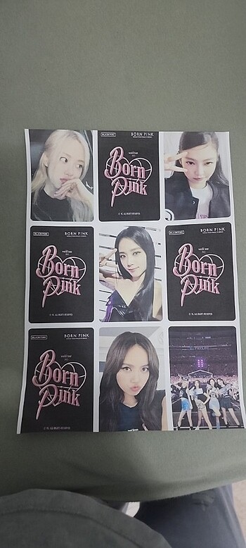 Blackpink photocard kağıdı