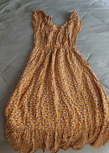 Kadın  Uzun Çiçekli  Elbise , S beden - Görsel 3