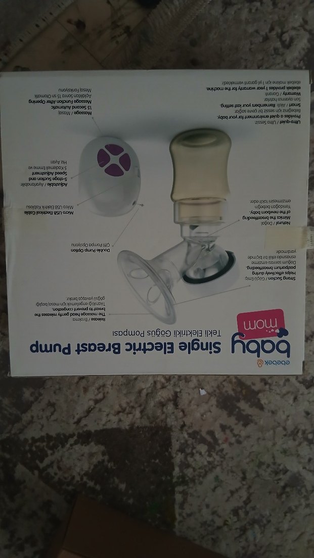 Babymom Elektrikli Göğüs Pompası Beyaz - Görsel 3