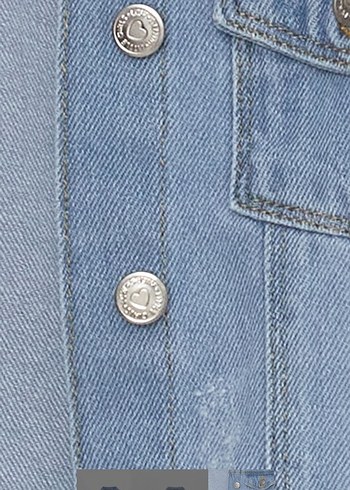 Lc Waikiki Kız Çocuk Denim Düğmeli Ceket - Görsel 3