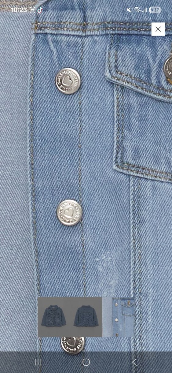 Lc Waikiki Kız Çocuk Denim Düğmeli Ceket - Görsel 3