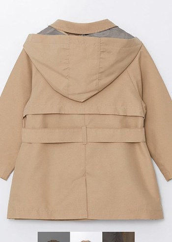 Lc Waikiki Bej Kapüşonlu Kız Çocuk Trençkot 24-36 ay - Görsel 2