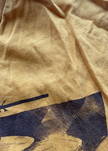 Sarı Baskılı Erkek Tişört - Görsel 4