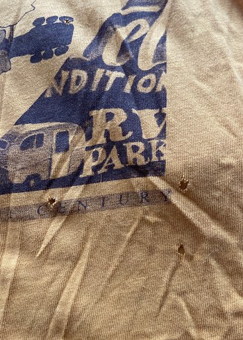 Sarı Baskılı Erkek Tişört - Görsel 2