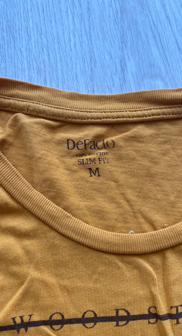 Sarı Baskılı Erkek Tişört - Görsel 3