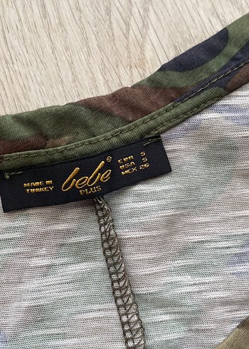 Kolsuz Kamuflaj Desenli Uzun Elbise - Görsel 2