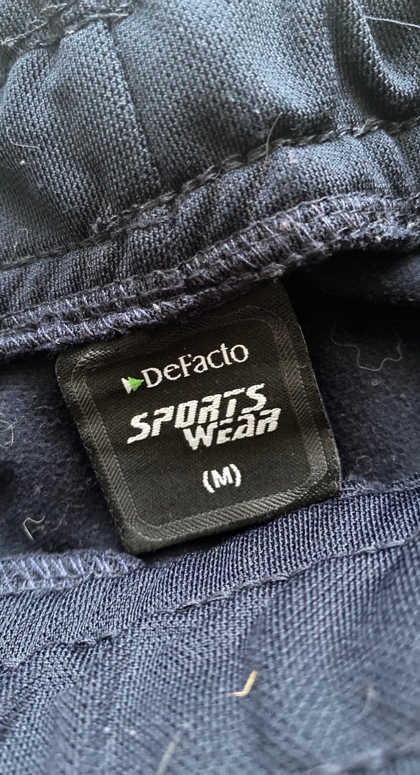 Erkek Lacivert Baskılı Bol Kesim Eşofman - Görsel 4