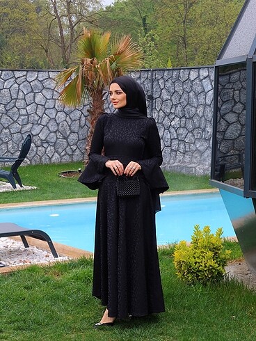 36 Beden siyah Renk Özel gün elbise