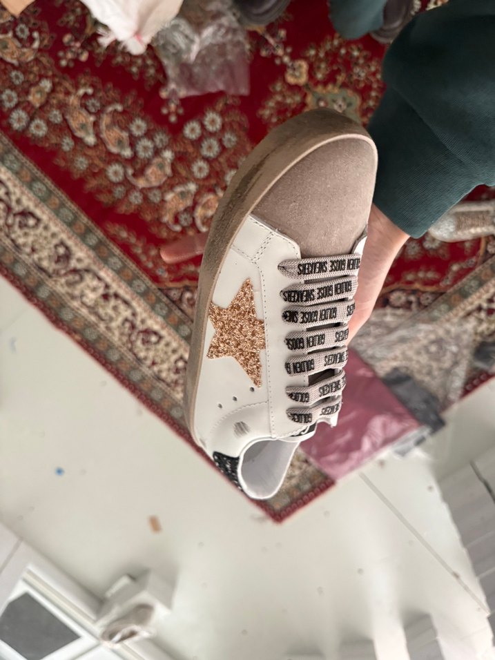 Beyaz Kadın Yıldızlı Spor Ayakkabı - Görsel 2