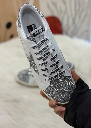 Beyaz Payetli Kadın Sneaker - Görsel 2