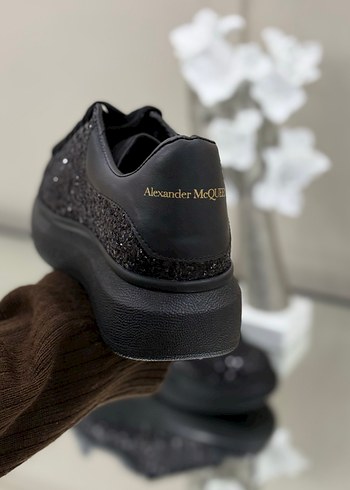 Siyah Simli Platform Spor Ayakkabı - Görsel 5