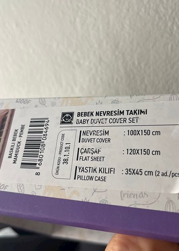 corton box Pamuk Bebek Nevresim Takımı - Pembe - Görsel 2