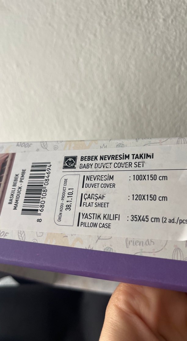 corton box Pamuk Bebek Nevresim Takımı - Pembe - Görsel 2