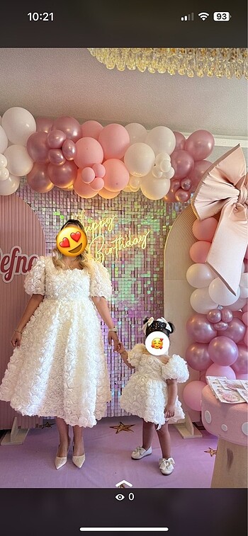 Özlemlina elbisesi anne kız şeklinde satılık