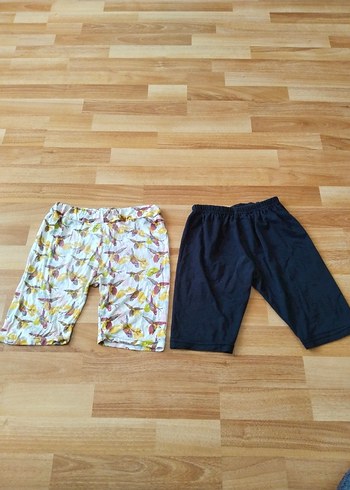 Renkli Pamuklu Rahat Kesim kız Şort - Görsel 2