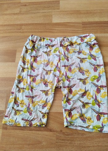 Renkli Pamuklu Rahat Kesim kız Şort - Görsel 4