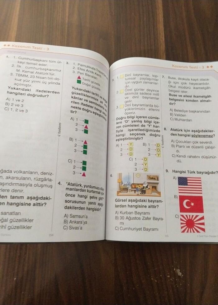 1 sınıf tüm dersler kaynak kitabı  - Görsel 5