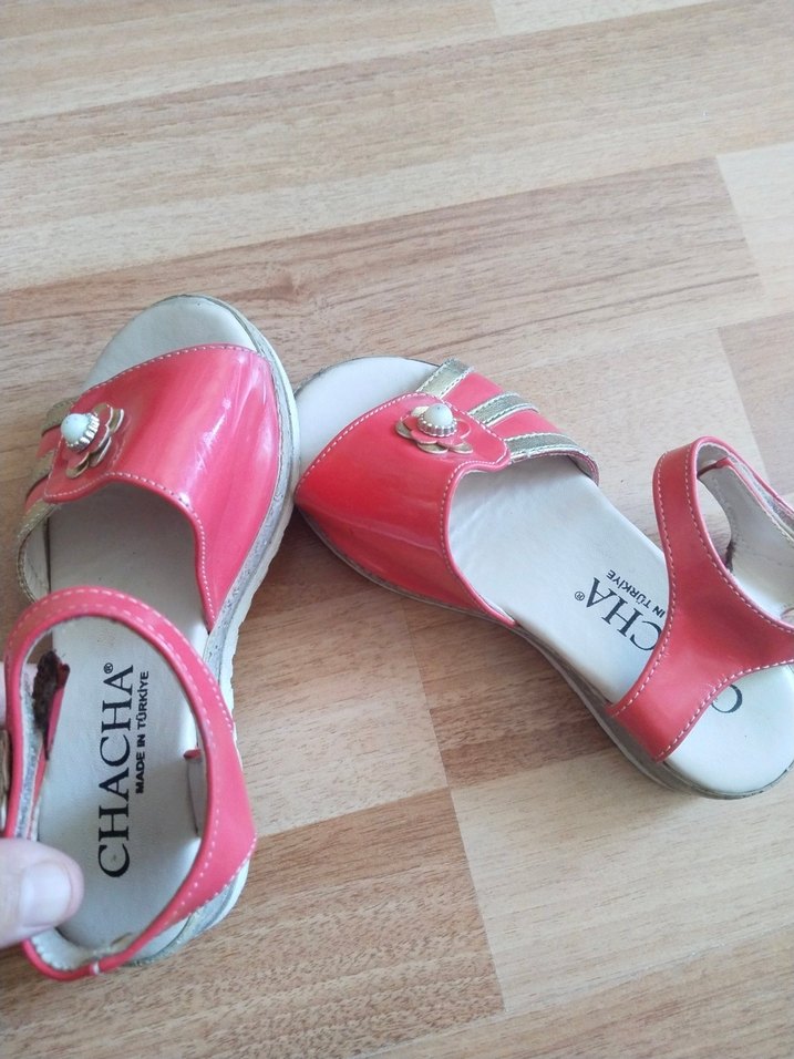 Kız Çocuk Parlak  Sandalet - Görsel 2