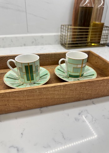 Karaca Kiva yeşil 2li fincan takımı - Görsel 2