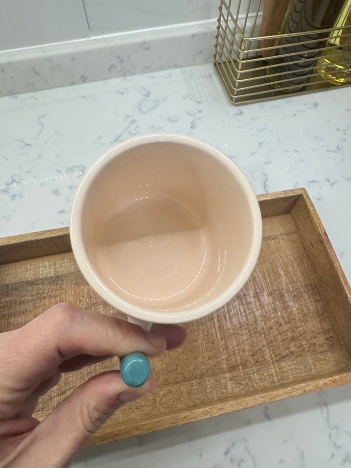 Yonca yapraklı seramik kupa mug - Görsel 3