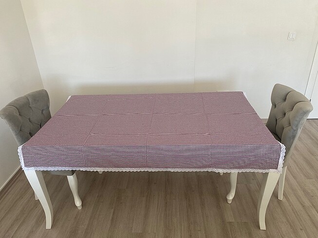 Bordo Ekose (Piknik Desen) Masa Örtüsü ? Klasik Şıklık