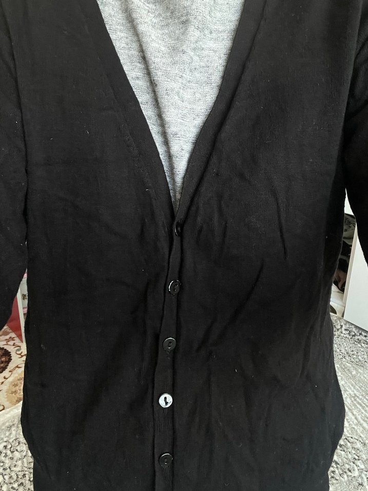 Hırka Siyah - Görsel 4