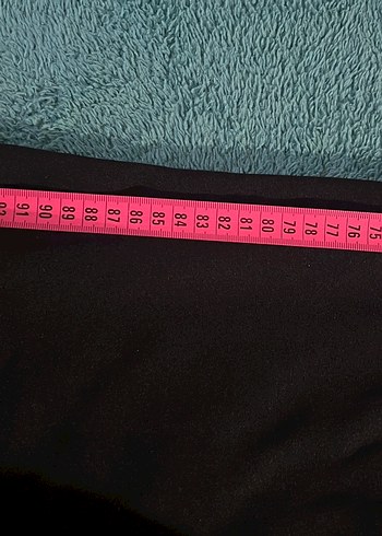 Siyah Kadın Geniş Paça Kumaş Pantolon - Görsel 4