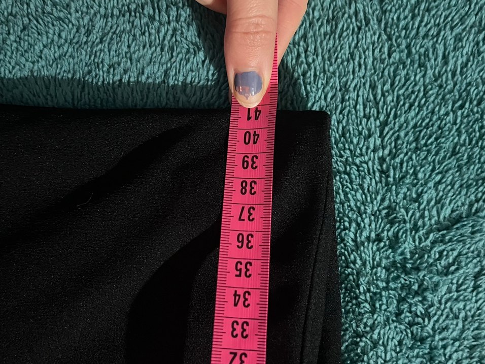 Siyah Kadın Geniş Paça Kumaş Pantolon - Görsel 3