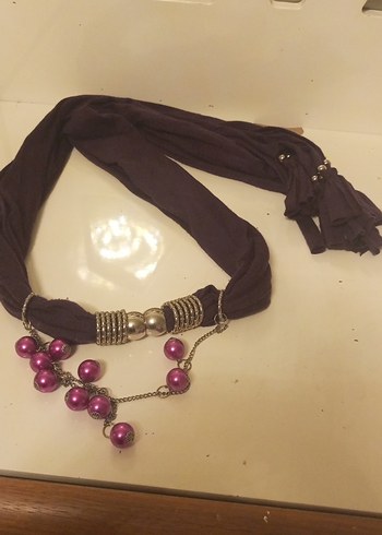 Accessorize Uzun Mor Boncuklu Bohem Kadın Kolye fullar