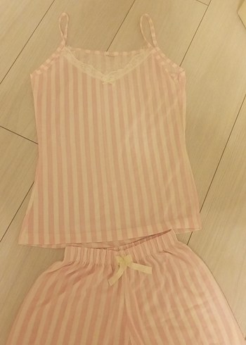 Penti Pembe İnce Askılı Mini Pijama Takımı