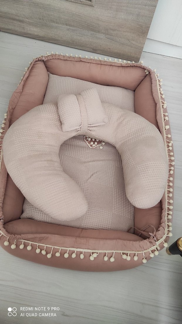 Diger Pembe Pastel Hamile ve Emzirme Yastığı - Görsel 3