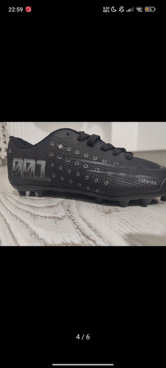 Siyah Erkek Krampon Futbol Ayakkabısı - Görsel 3