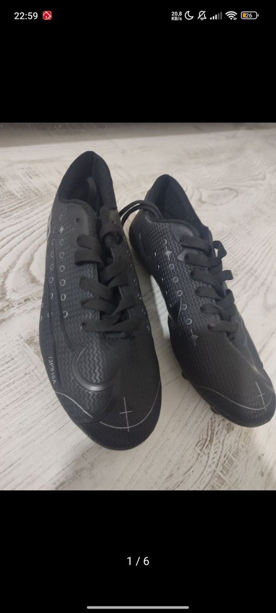 Siyah Erkek Krampon Futbol Ayakkabısı - Görsel 2