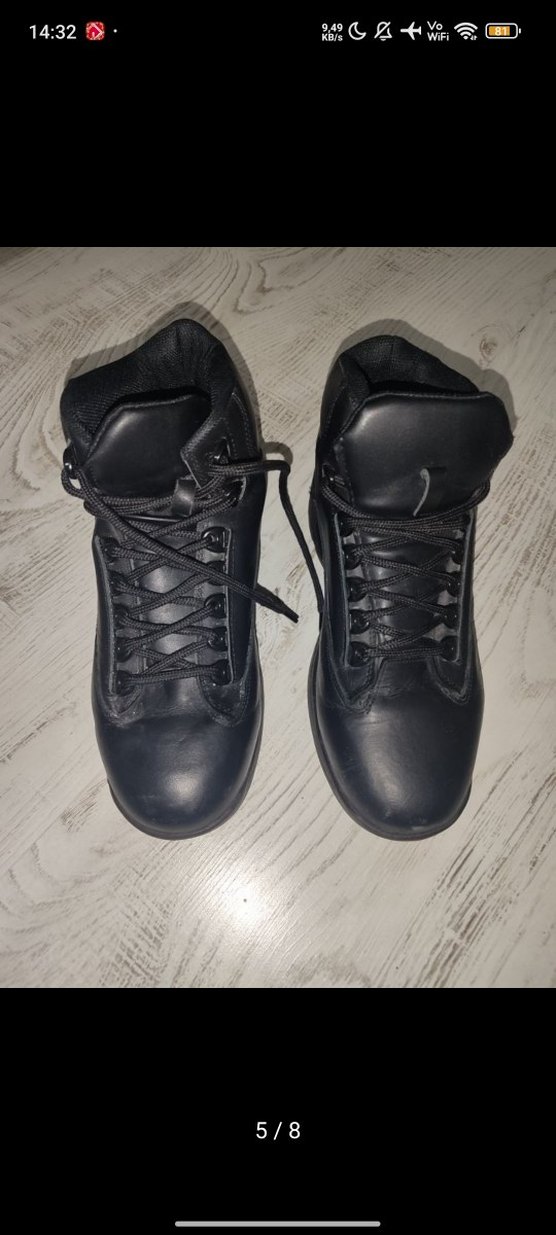 Siyah Bağcıklı kadın Kauçuk Botlar - Görsel 5