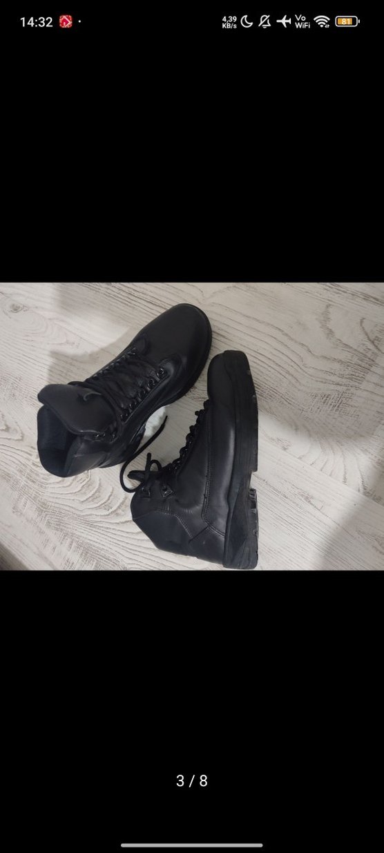 Siyah Bağcıklı kadın Kauçuk Botlar - Görsel 3