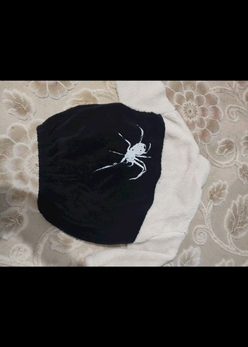 Beyaz Siyah Fermuarlı Kadın Sweatshirt - Görsel 5