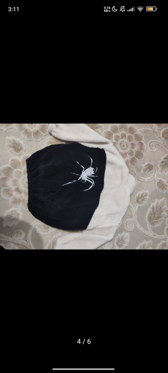 Beyaz Siyah Fermuarlı Kadın Sweatshirt - Görsel 4