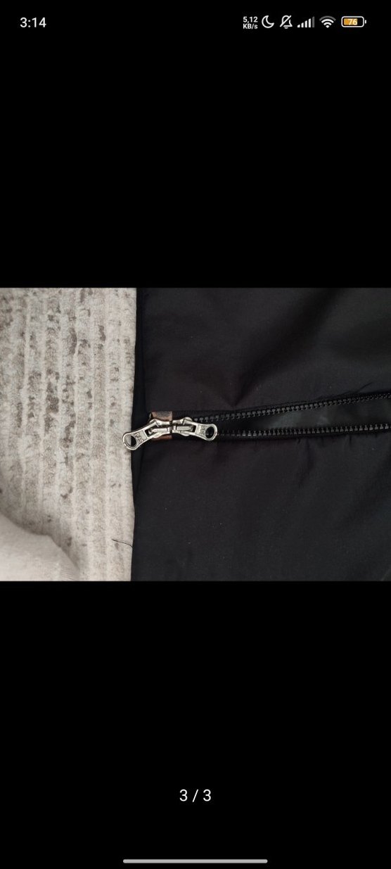 Siyah Kapüşonlu cift  Fermuarlı Kadın Yelek - Görsel 3