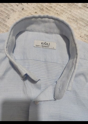 Gri Keten Kısa Kollu Erkek Gömlek Kiğılı - Görsel 3