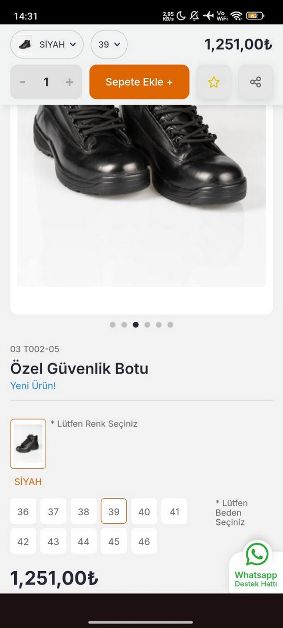 Siyah Deri Botlar Tokalı - Görsel 2