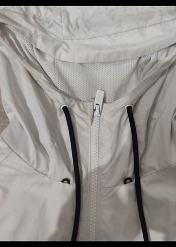 Gri Nike Kapüşonlu Erkek Rüzgarlık - Görsel 6