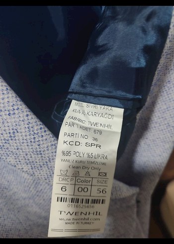 Erkek Gri Regular Fit Kruvaze Ceket - Görsel 5