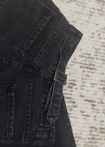 26 Beden siyah Renk Siyah Regular Fit Denim Kadın Jean baggy