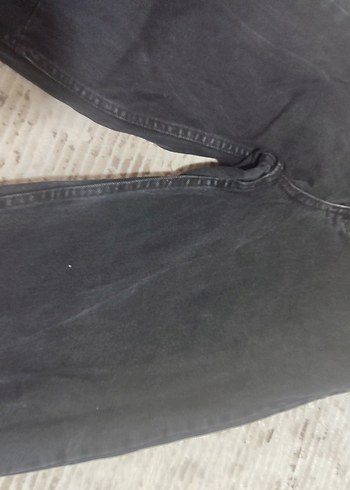 26 Beden Siyah Regular Fit Denim Kadın Jean baggy