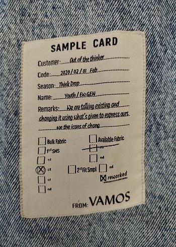 Düğmeli Mavi Denim Ceket - Görsel 5